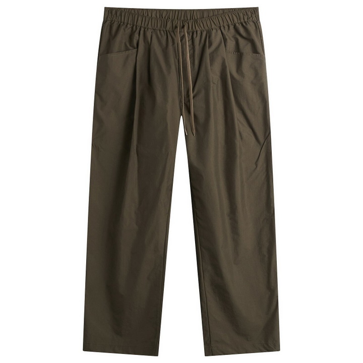 Photo: Danton Men's Pleated Tuck Pants in Olive