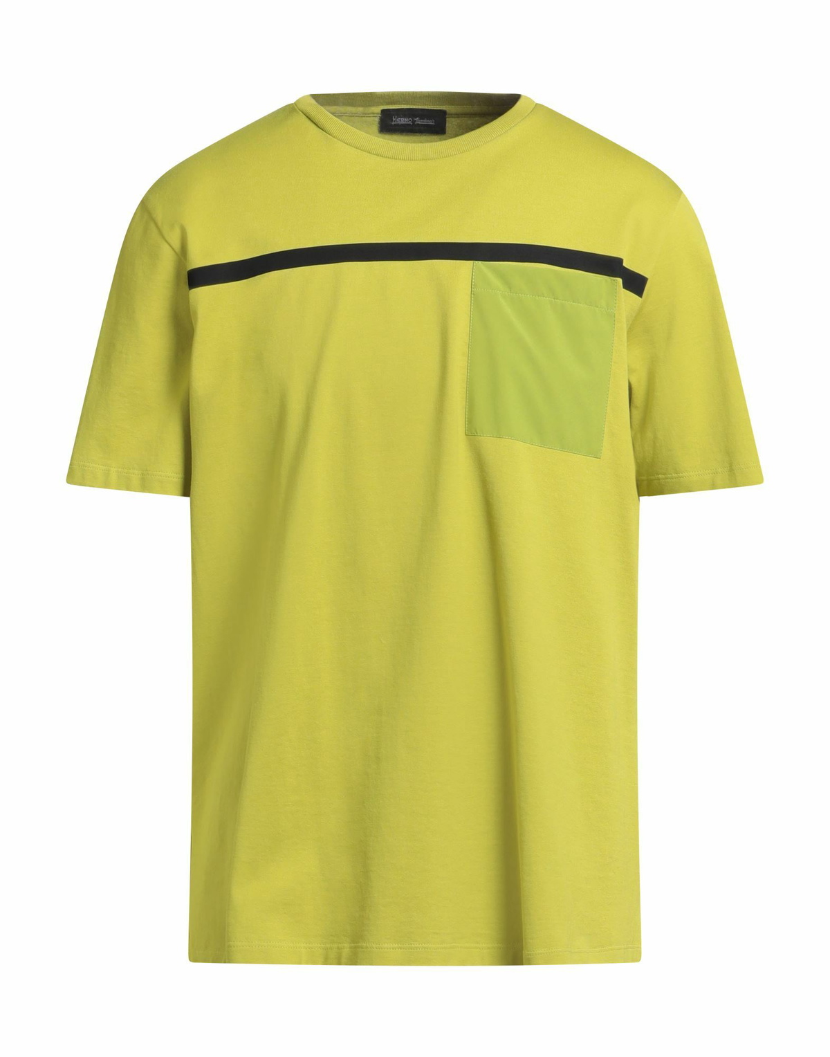Herno Mens T-shirt Lime in Green