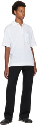 Dries Van Noten White Heler Polo