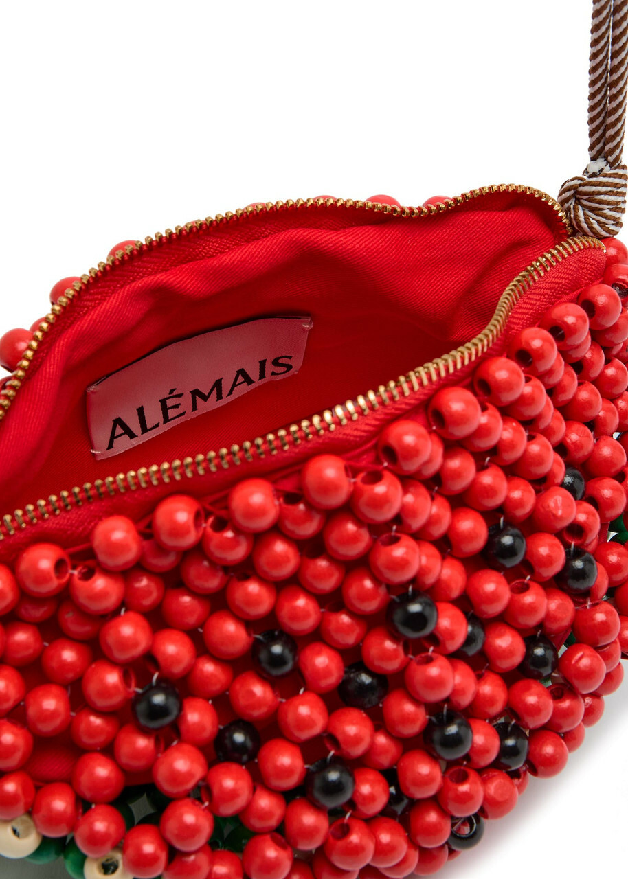 Alemais Watermelon Mini Bead Shoulder bag - Red - One Size