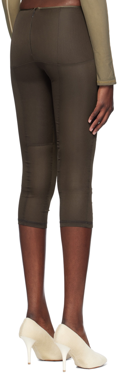KNWLS Brown Grace Capri Leggings