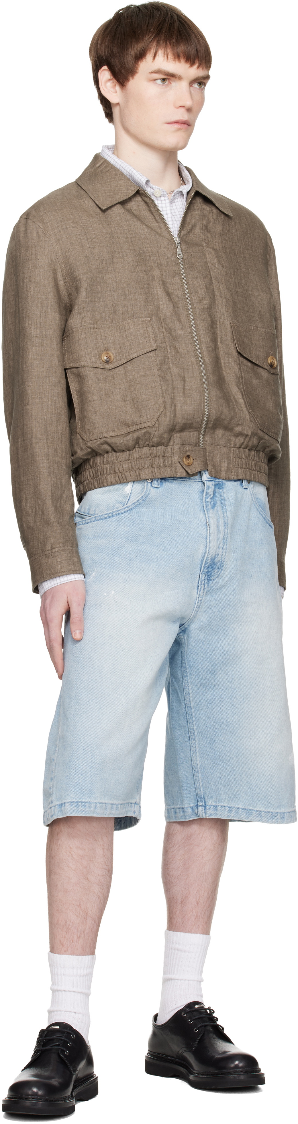 COOR Taupe Double Pocket Station Blouson Jacket