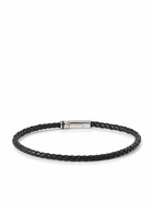 Miansai - Juno Braided Leather and Silver Bracelet - Black