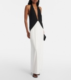 Adriana Degreas Halterneck jersey maxi dress