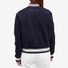 Golden Goose Women's Golden Star Bomber Jacket in Dark Blue/White