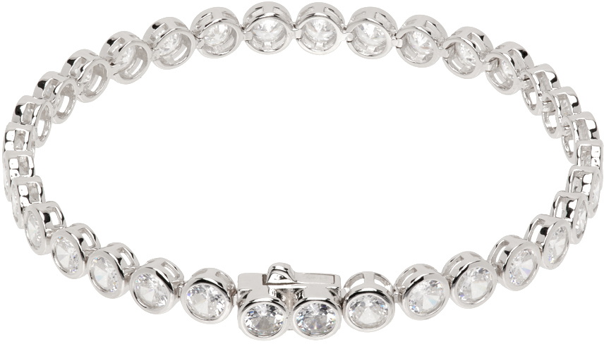 Hatton Labs Silver Round Tennis Bracelet