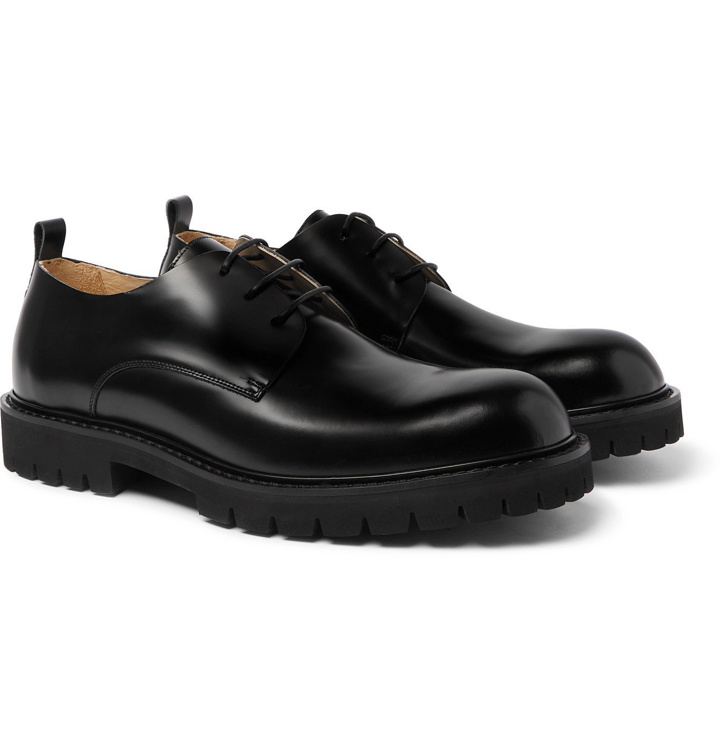 Photo: PAUL SMITH - Brunel Polished-Leather Derby Shoes - Black