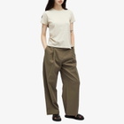 Auralee Women's Seamless Crew Neck T-Shirt in Top Brown