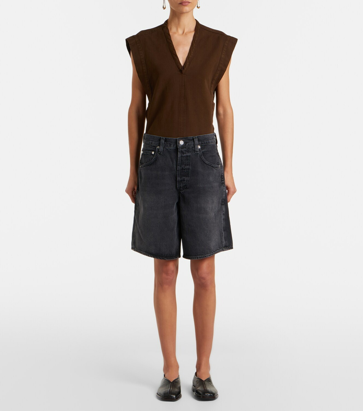 Citizens of Humanity Ayla denim Bermuda shorts