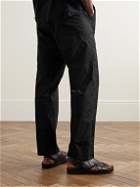 Officine Générale - Gregoire Straight-Leg Cotton-Jacquard Trousers - Gray