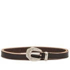 Molebo M2438 Belt in Cracked Black