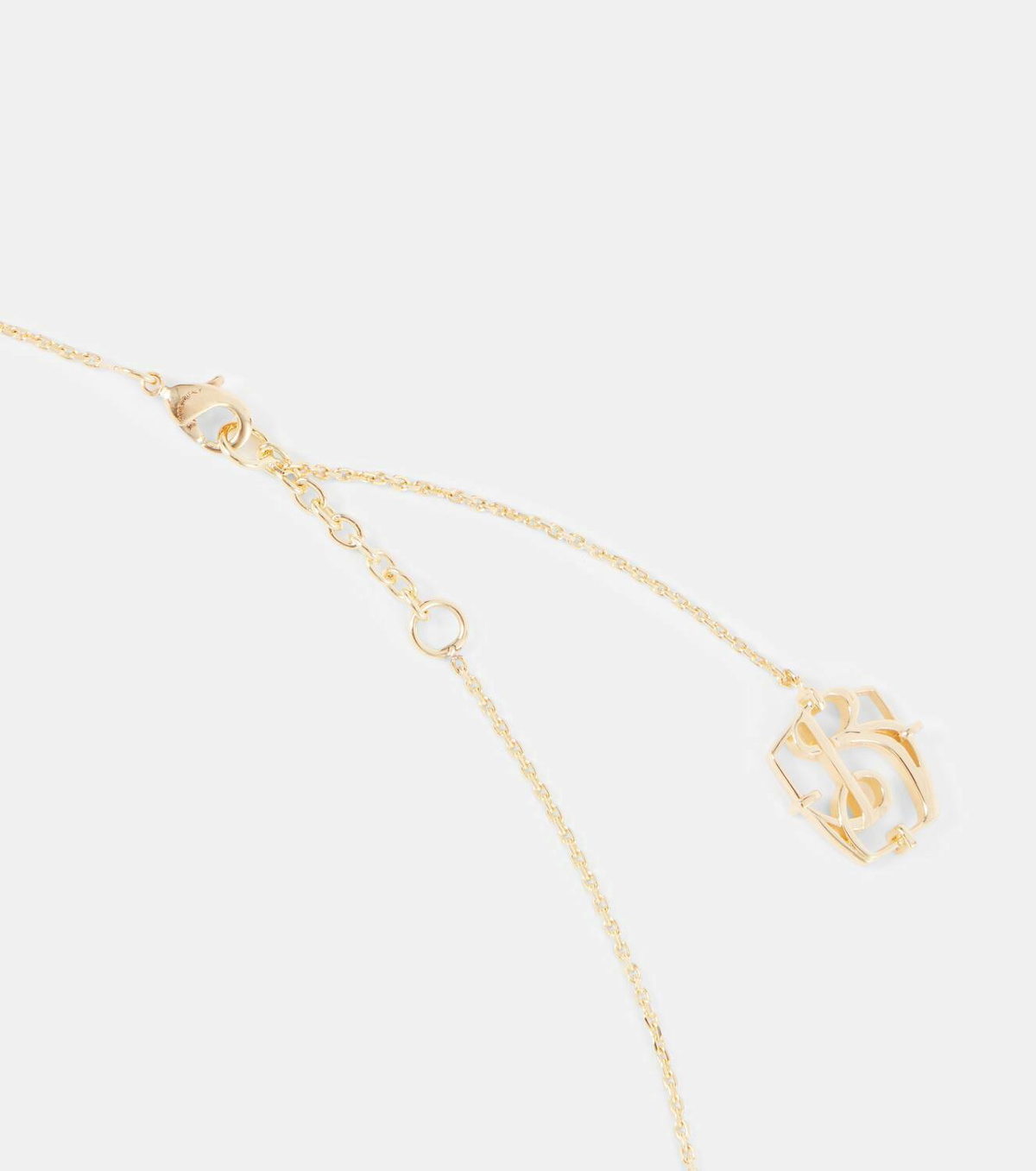 Burberry EKD gold-plated freshwater pearl chain necklace