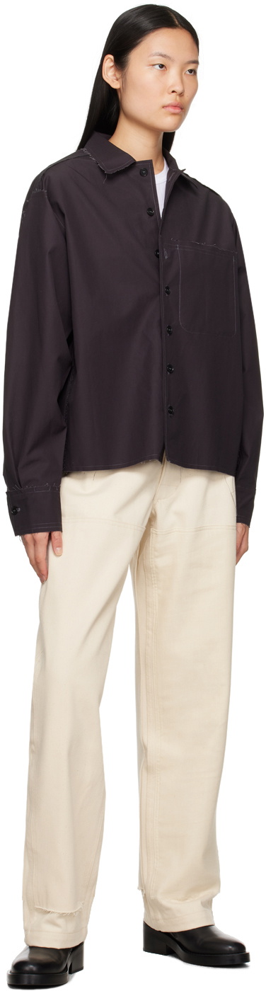 AIREI Beige Panel Trousers