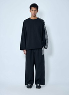 Y-3 Striped Shoulder Cotton T-Shirt