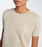 Joseph Char snake-print Lurex® jacquard top