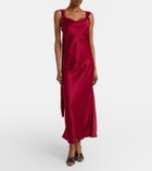 Max Mara Crêpe satin maxi dress