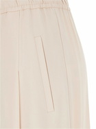 Merci Pink Pants With Elastic Waist And Pences In Viscose Blend Woman