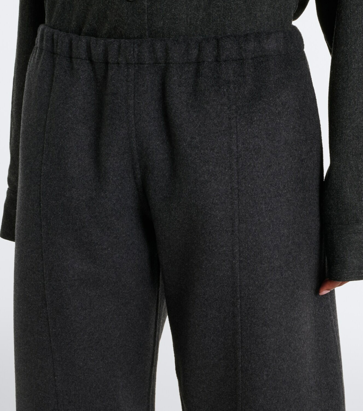 Khaite Clover wool barrel-leg pants