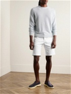 Massimo Alba - Vela Straight-Leg Stretch-Cotton Poplin Bermuda Shorts - White