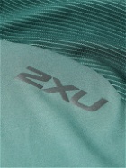 2XU - Light Speed Mesh-Panelled Half-Zip Running Top - Green