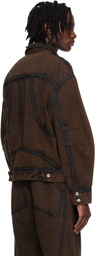 Eckhaus Latta Brown EL Redux Denim Jacket