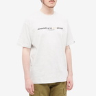 Men's AAPE Grafiti Word T-Shirt in White Marl