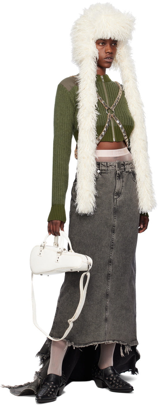 VAQUERA Khaki Military Cardigan