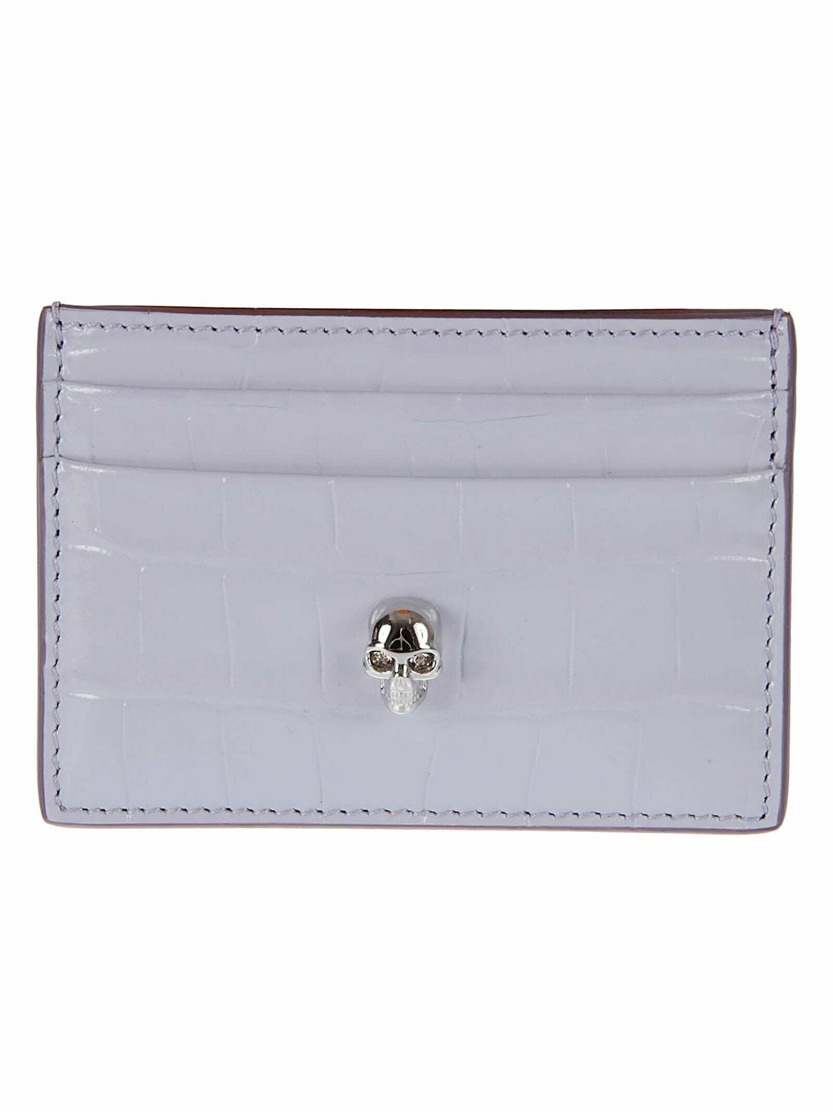 Alexander Mcqueen Skull-embellished Leather Card Holder