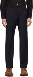 Barena Navy Wrinkle-Resistant Trousers