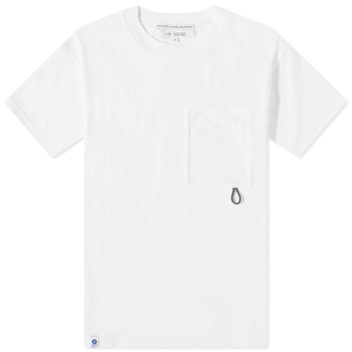 Photo: F/CE. Men's Mesh Pocket T-Shirt in White