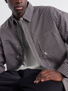 COMME DES GARÇONS HOMME - Checked Cotton-Shell Overshirt - Black