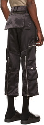 Youths in Balaclava Black Nylon Cargo Pants