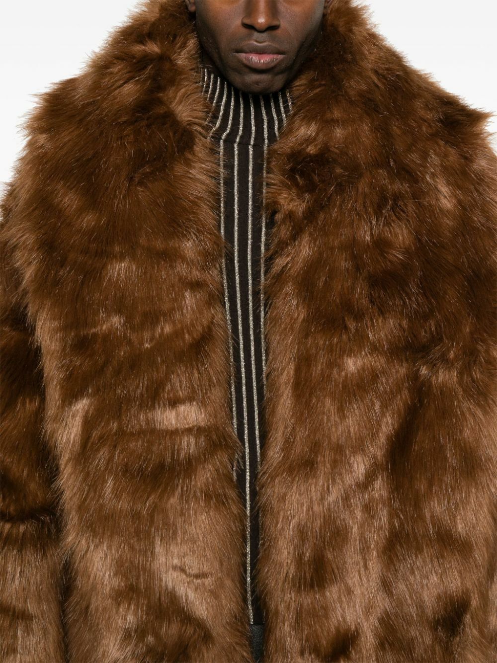ENTIRE STUDIOS Faux-Fur Long Coat