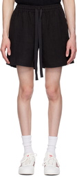 COMMAS Black Linen Lounge Shorts