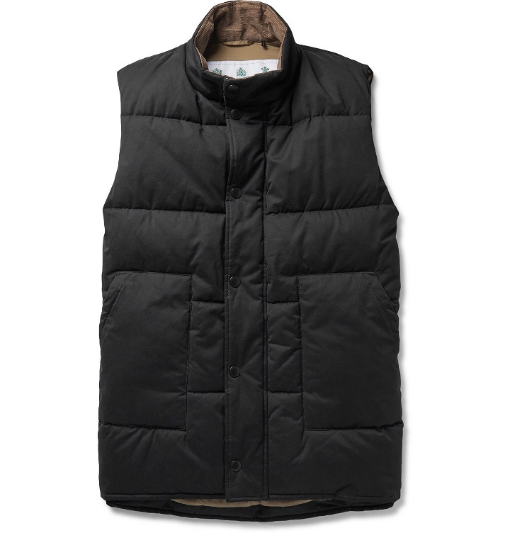 Photo: Barbour White Label - Corduroy-Trimmed Padded Quilted Brushed-Shell Gilet - Unknown
