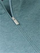 Peter Millar - Crown Cotton-Blend Piqué Half-Zip Sweatshirt - Blue