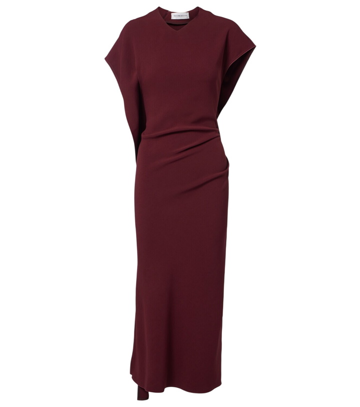 Photo: Victoria Beckham Victoria draped cady midi dress