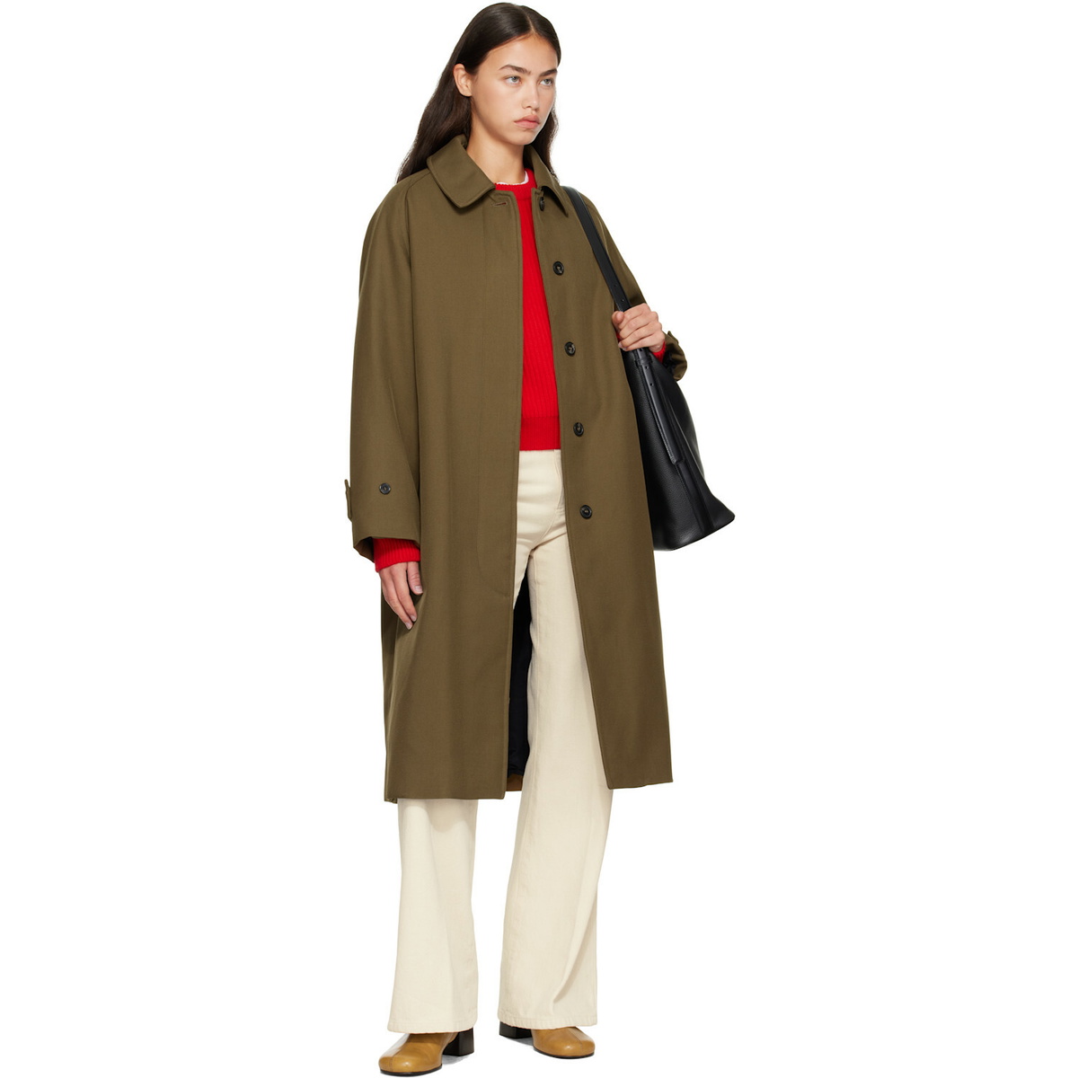 A.P.C. Khaki Water-Repellent Wool Jacket