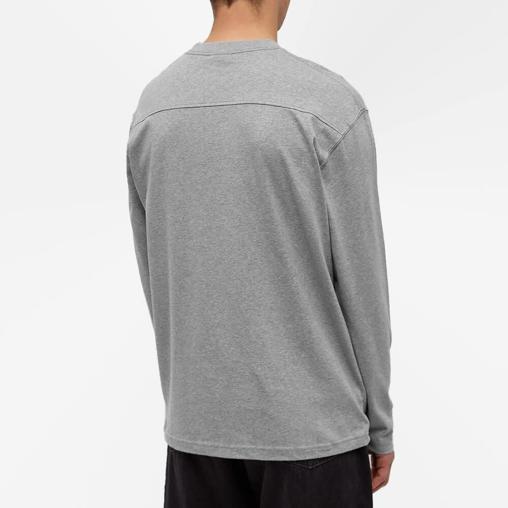 Jacquemus Men's Long Sleeve Classic Logo T-Shirt in Grey