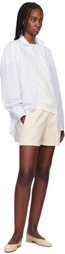 Maison Kitsuné Beige Baby Fox Patch Regular Jog Shorts