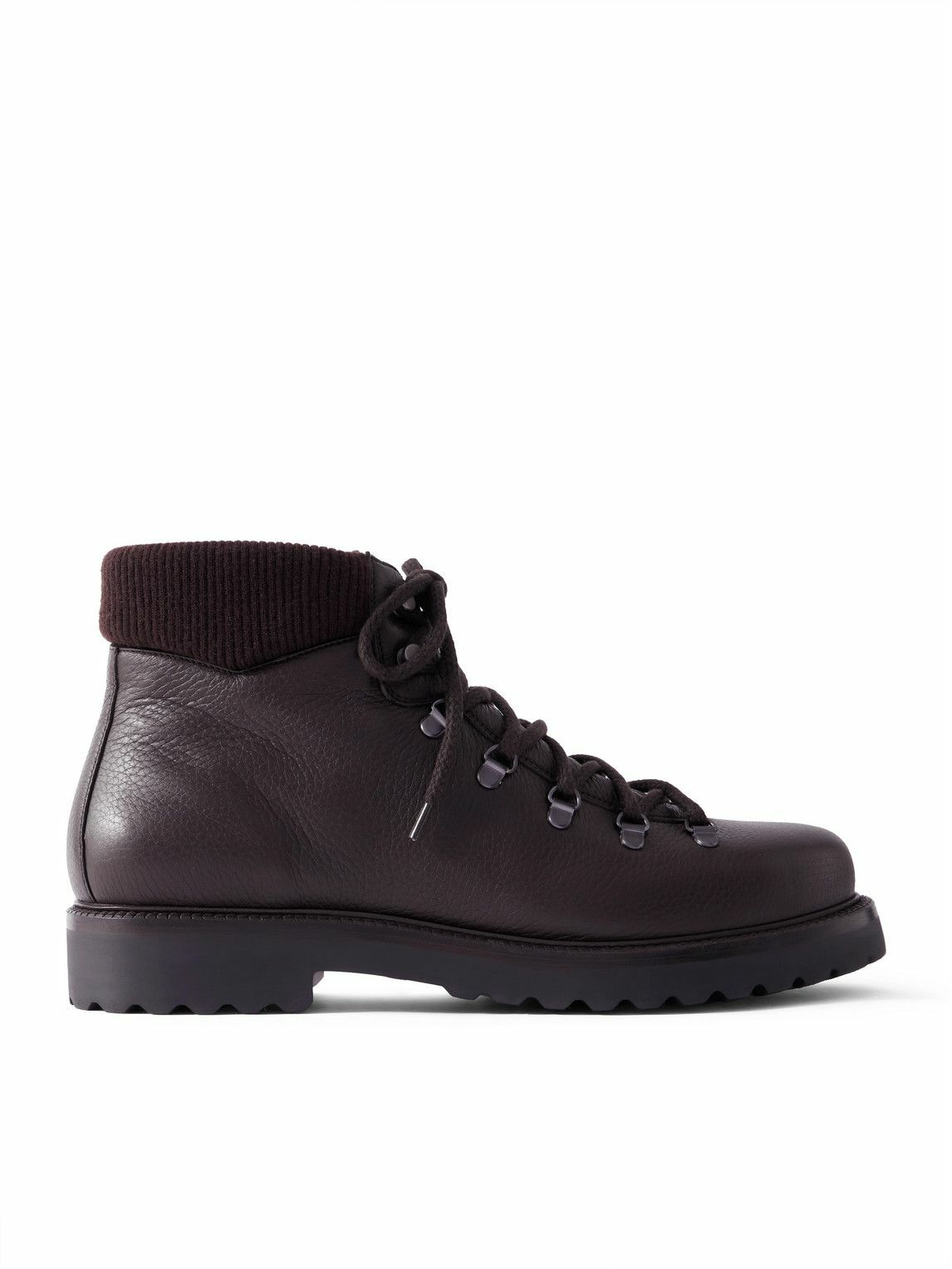 Loro Piana - New Laax Walk Full-Grain Leather Boots - Brown