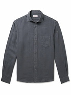 Hartford - Paul Pat Linen Shirt - Gray