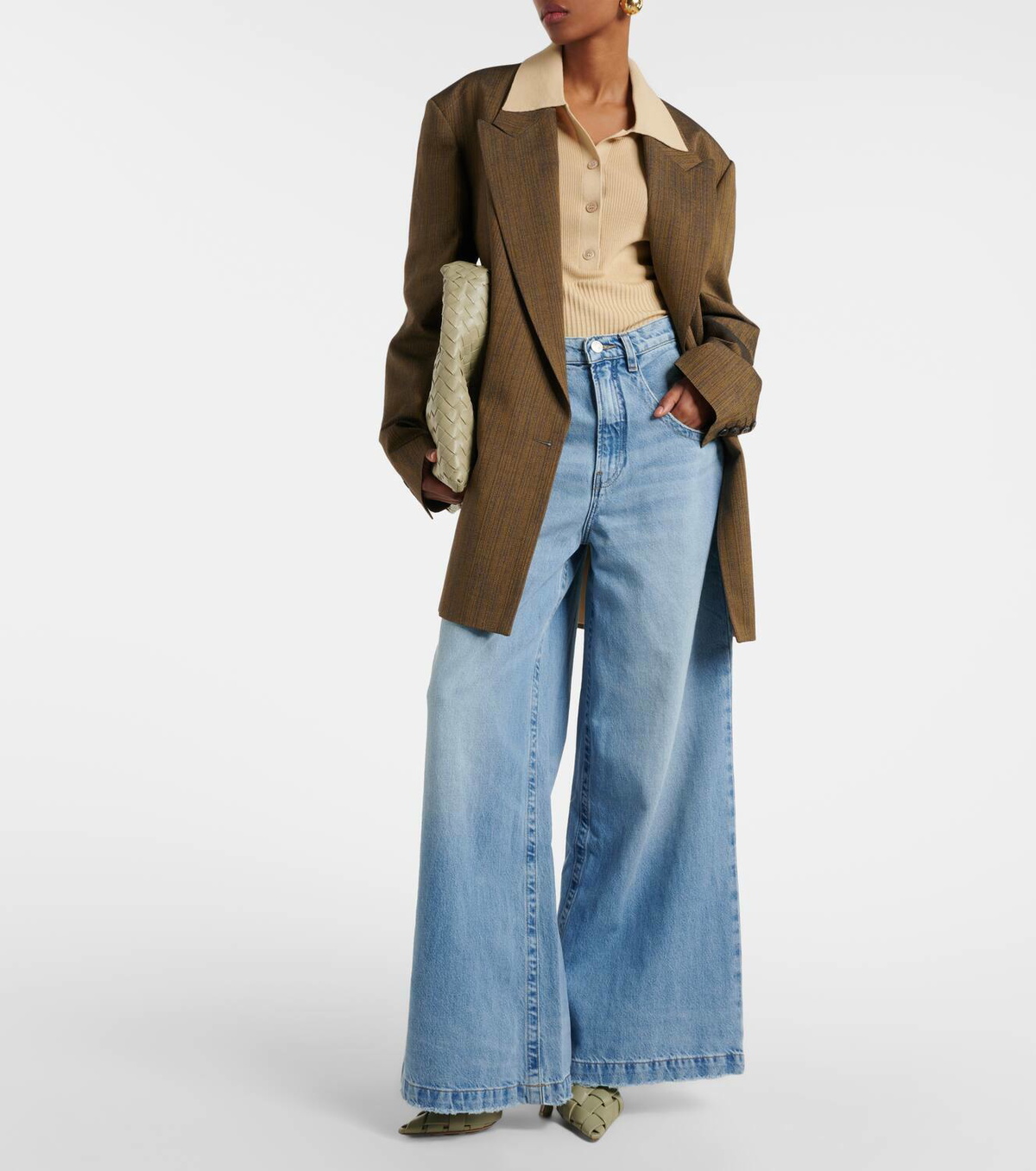Frame The Skater high-rise wide-leg jeans Frame Denim