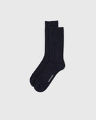 Norse Projects Bjarki Cashmere Wool Blend Rib Sock Blue Men