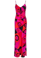 Pucci Printed Silk Maxi Dress Pink