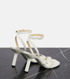 Loewe Petal 90 leather sandals