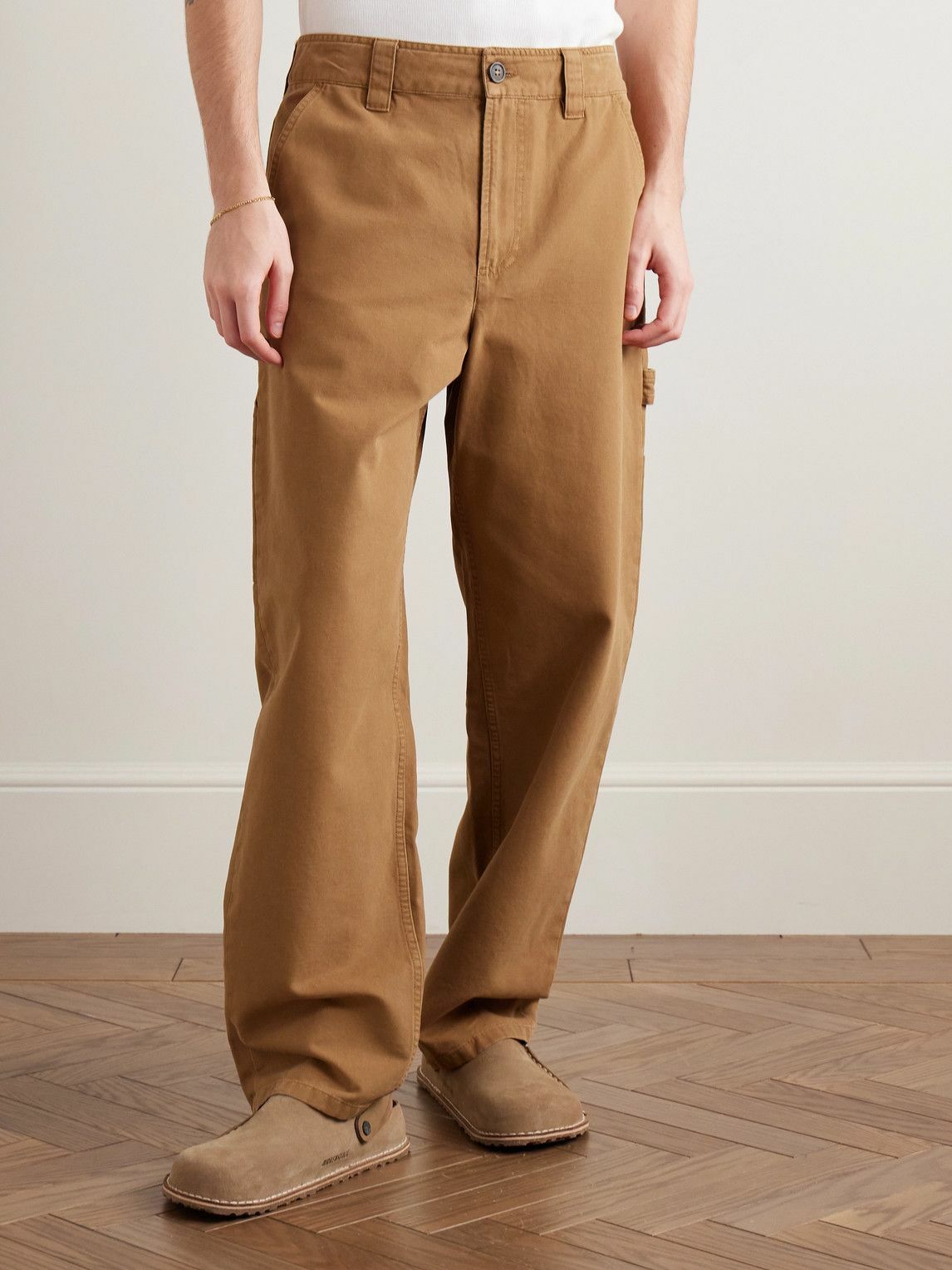 A.P.C. - Fergus Straight-Leg Cotton-Canvas Trousers - Brown