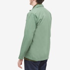 Universal Works Men's Fine Poplin Bakers Overshirt in Green