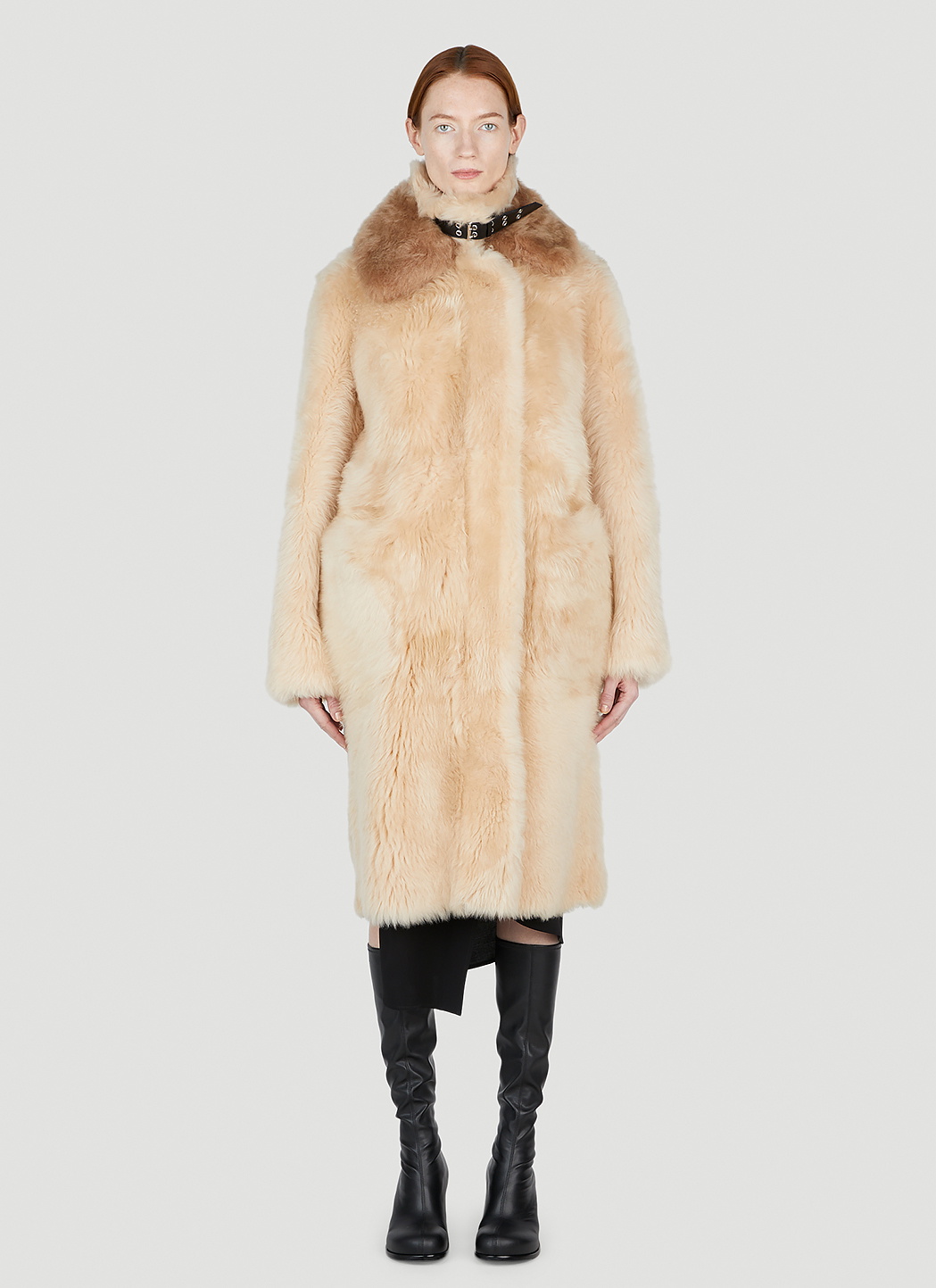 Helmut Lang Shearling Coat