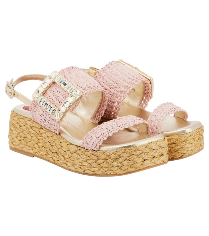 Photo: Roger Vivier Espa 60 raffia platform sandals